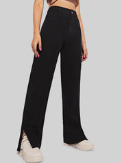 Kotty Women Straight Fit High-Rise Stretchable Jeans