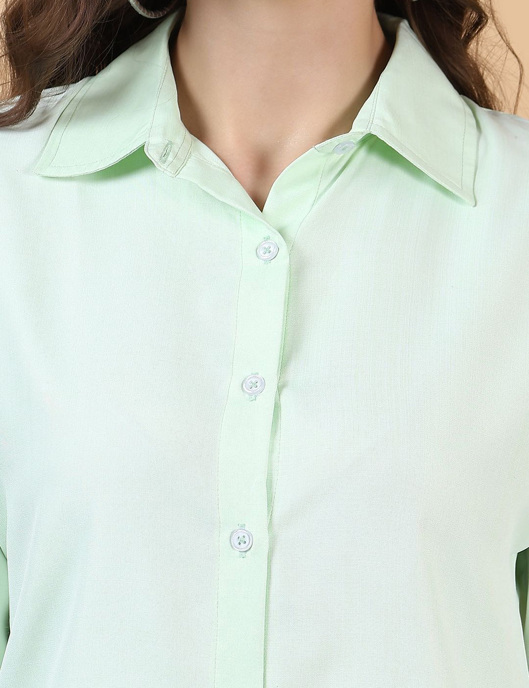 Kotty Women Spread Collar Long Sleeves Shirt