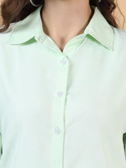 Kotty Women Spread Collar Long Sleeves Shirt