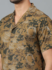 Kotty Men Abstract Printed Casual Shirt