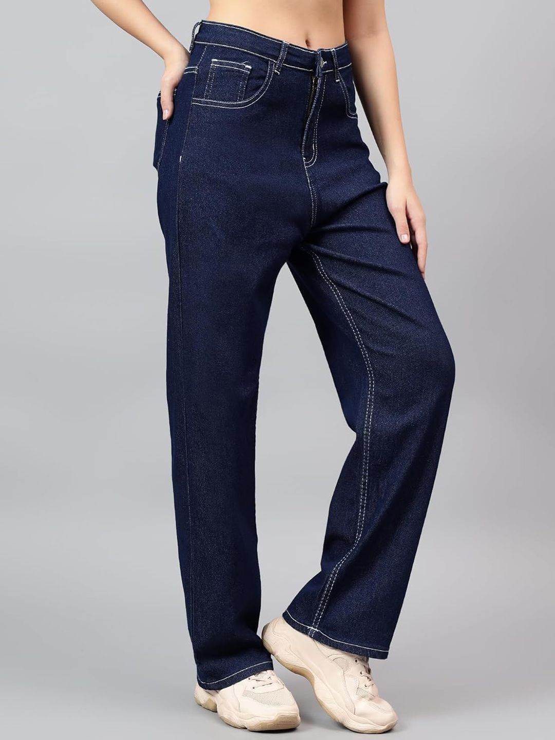 Kotty Women Wide Leg High-Rise Stretchable Jeans