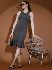 Kotty Women Solid Sleeveless Sheath Dress