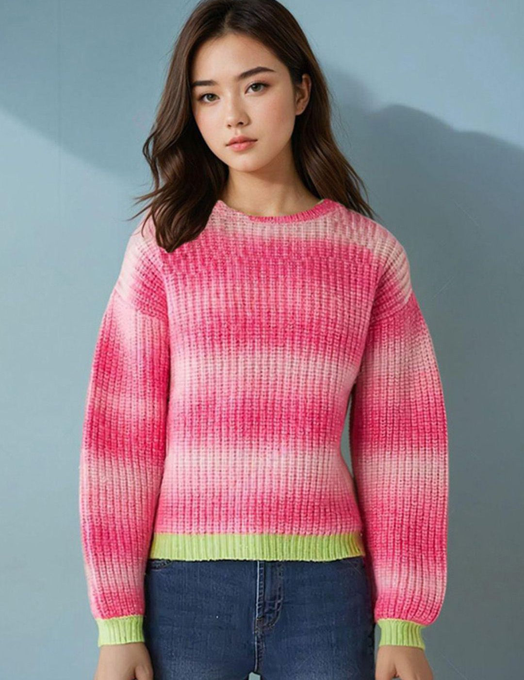 Kotty Women Cotton Striped Printed Pullover