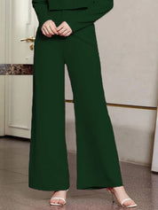 Kotty Women Relaxed High-Rise Flared Trousers 