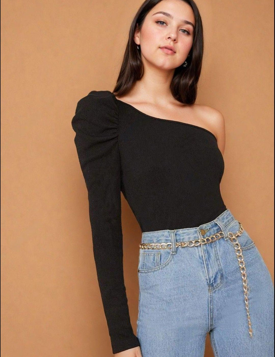 Kotty Women Solid One Shoulder Top