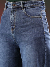 Kotty Women Straight Fit High-Rise Stretchable Cotton Jeans