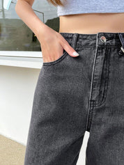 Kotty Women Cotton Straight Fit High-Rise Stretchable Jeans