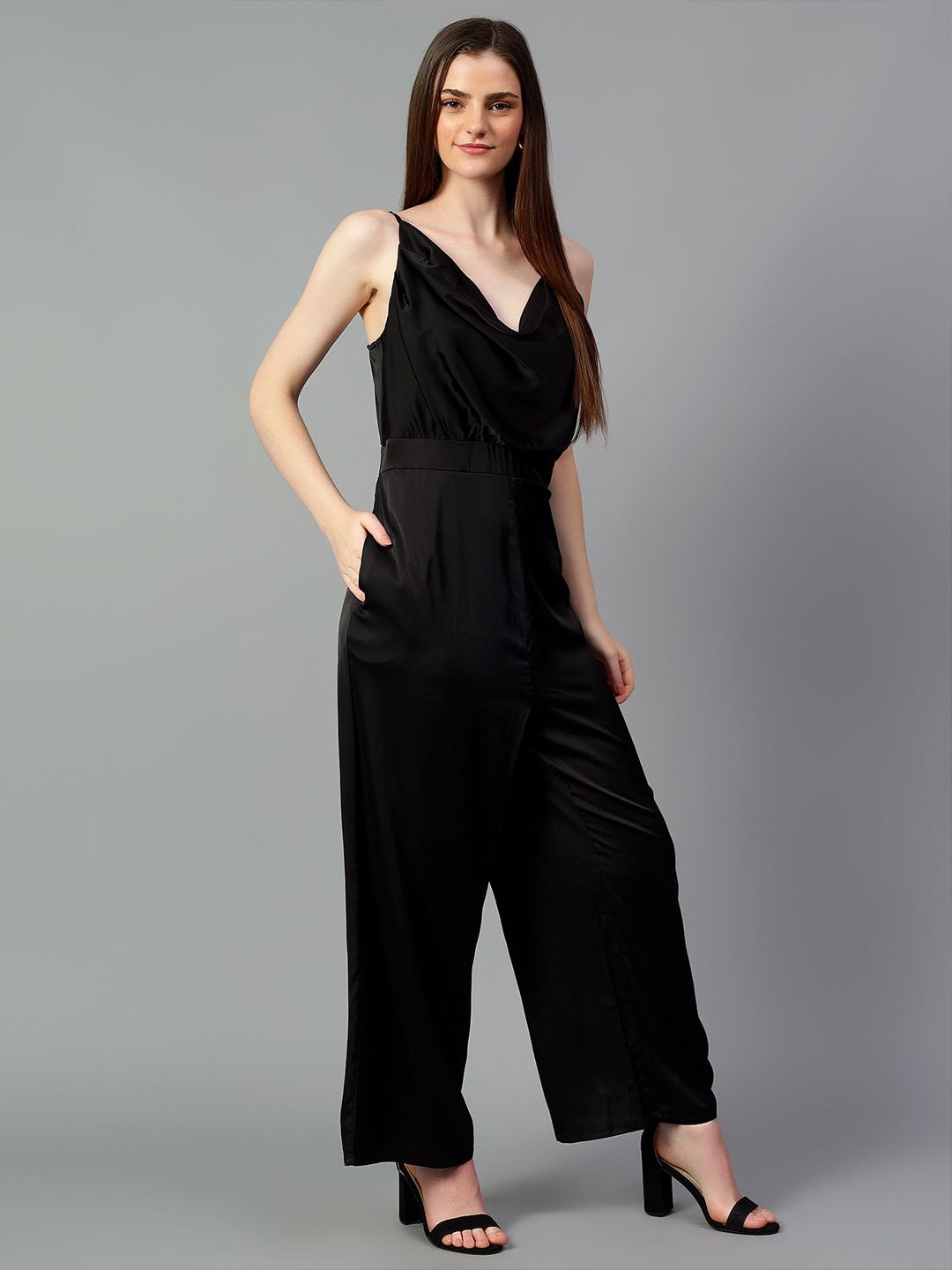Kotty Women Cowl Neck Basic Jumpsuit