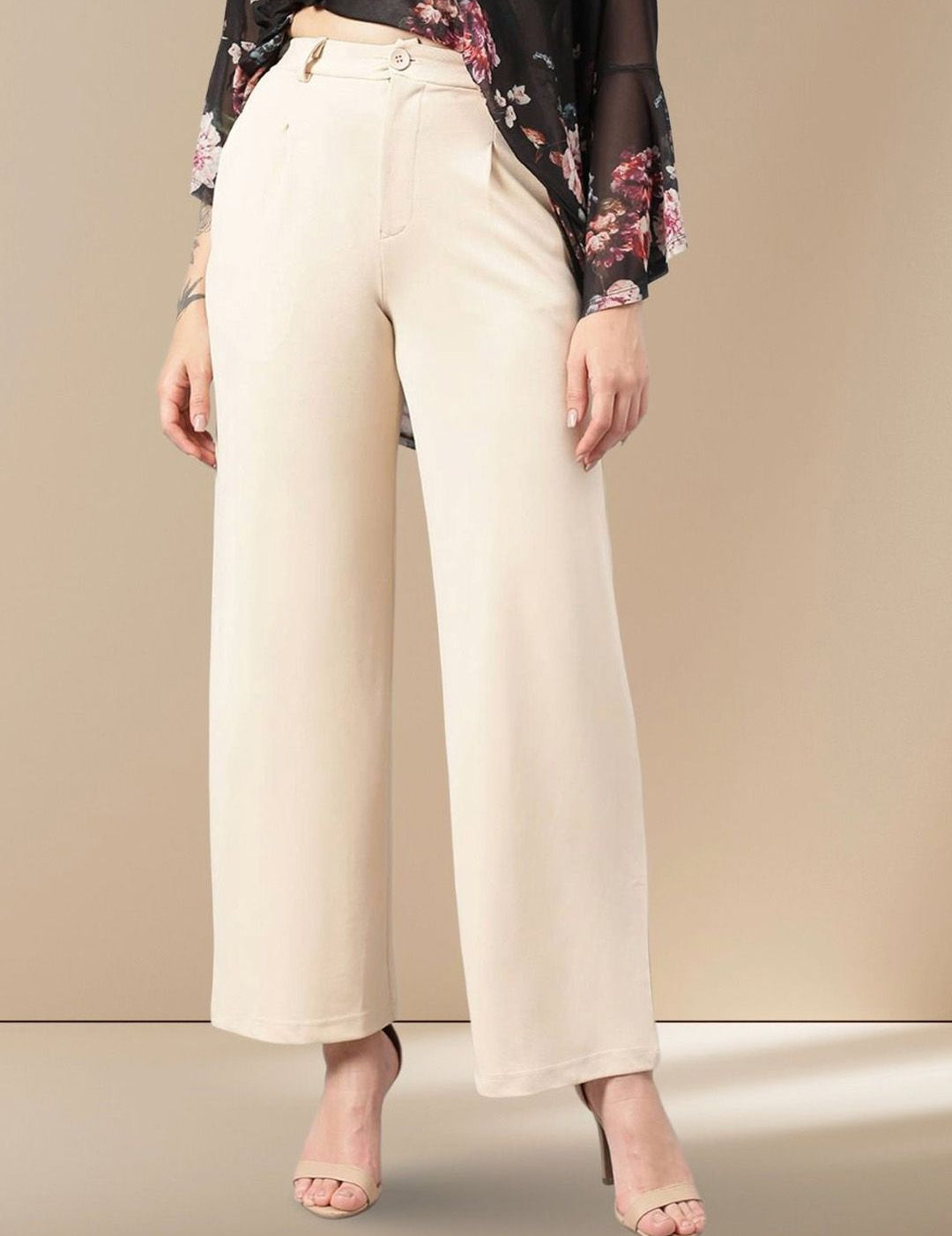 Kotty Women Straight Fit High-Rise Parallel Trouser