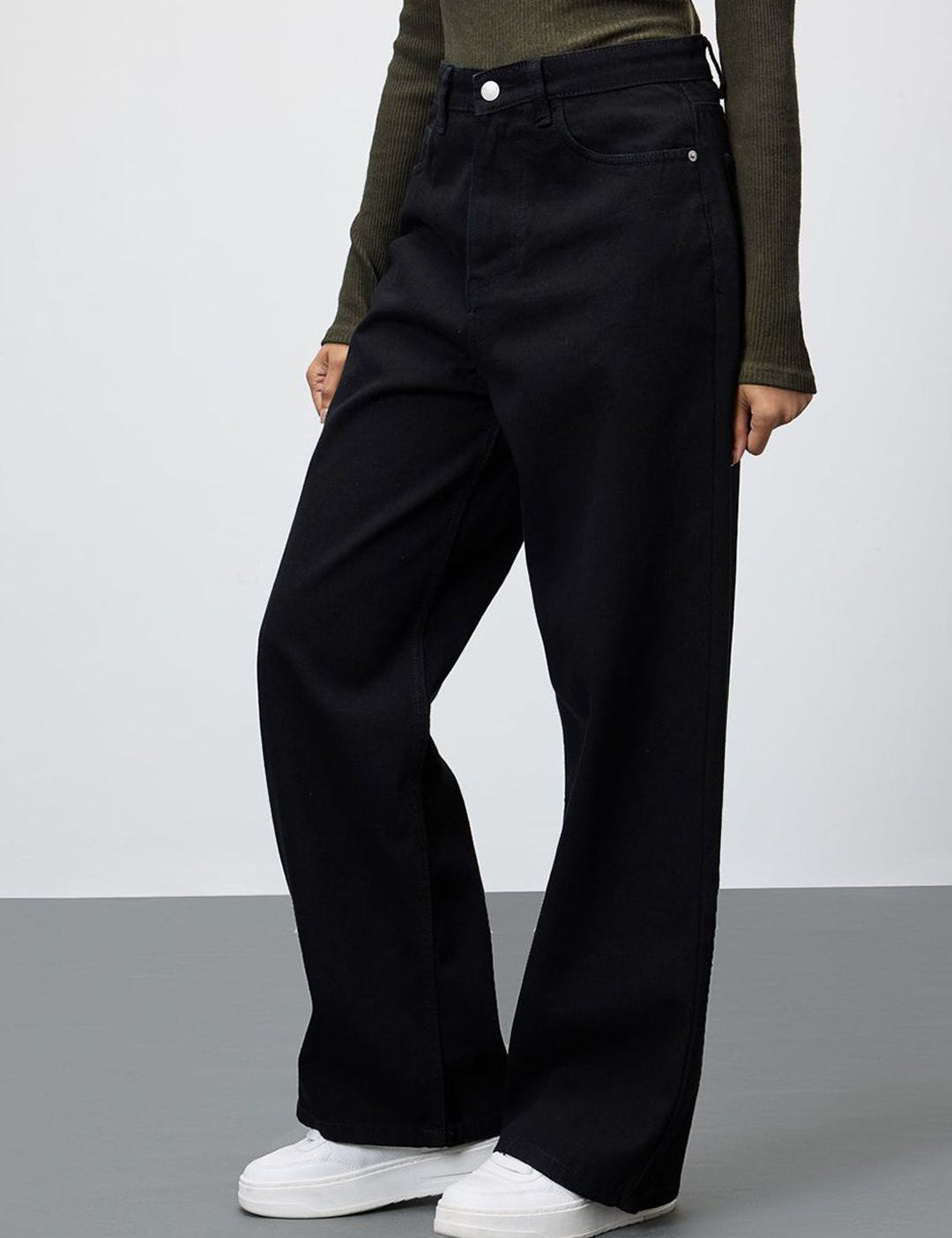 Kotty Women Jean Wide Leg Stretchable Jeans