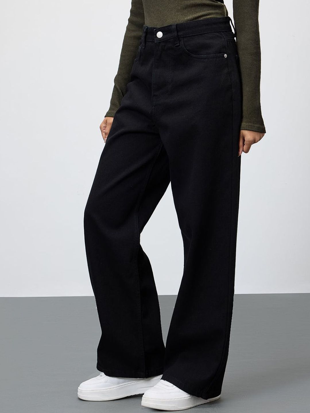 Kotty Women Jean Wide Leg Stretchable Jeans