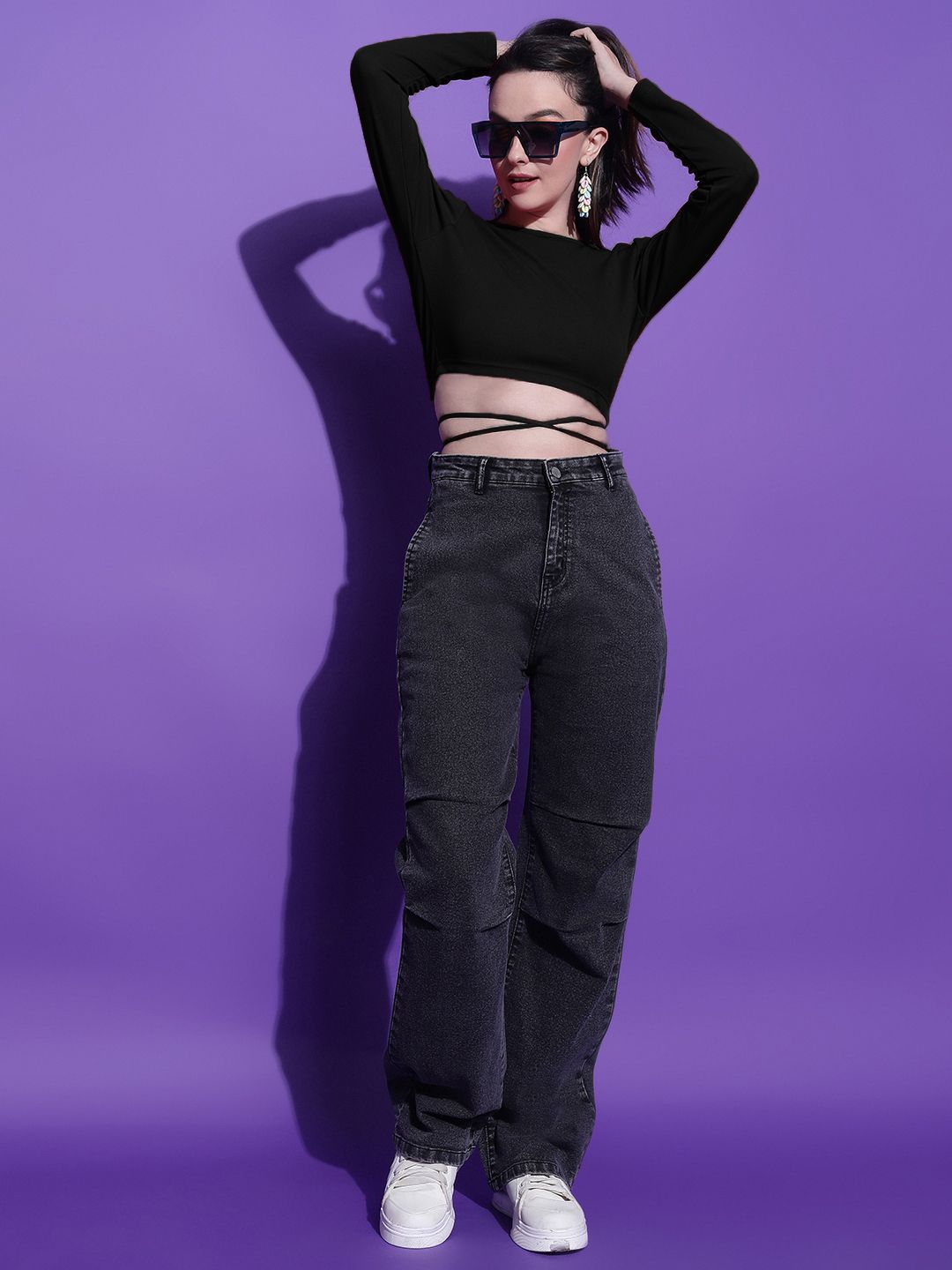 Kotty Women Solid Boat Neck Top