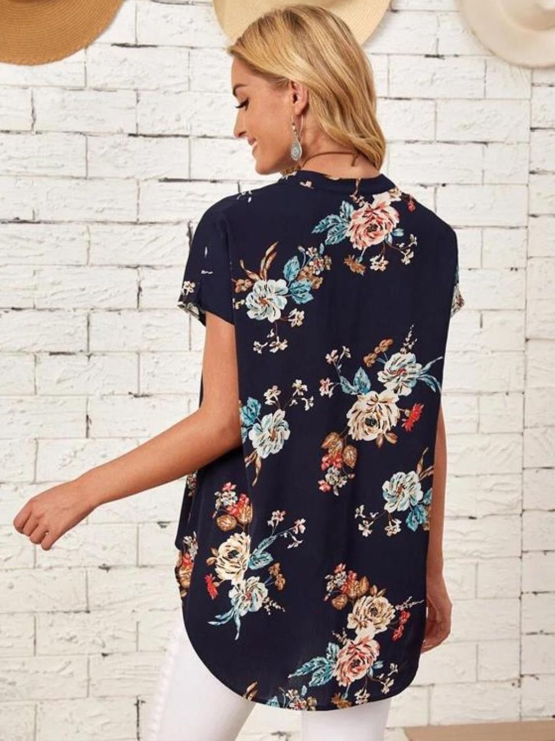 Kotty Women Floral Print Crepe Top