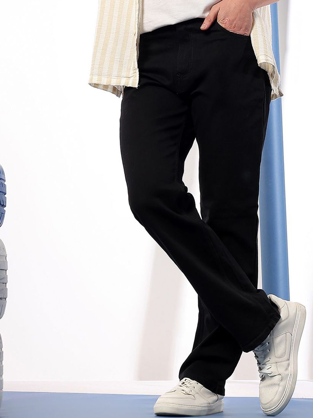 Kotty Men Comfort Regular Fit Mid-Rise Stretchable Jeans