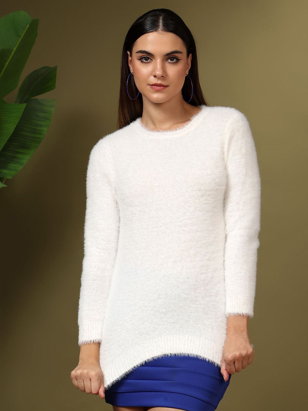 Kotty Women Cotton Round Neck Pullover Sweaters