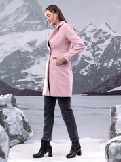 Kotty Women Notched Lapel Single-Breasted Overcoat