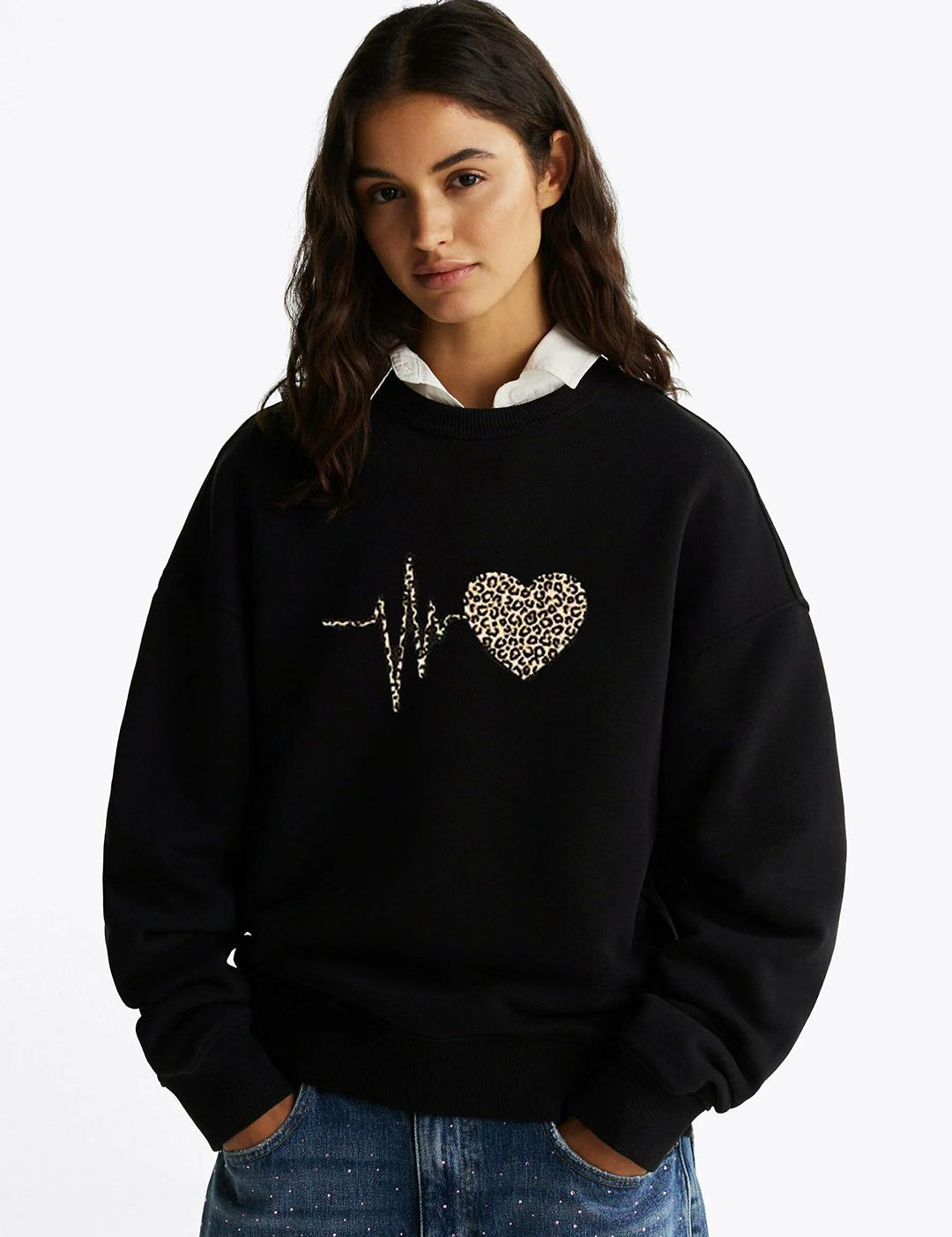 Kotty Women Graphic Printed Round Neck Full Sleeve Pullover Sweatshirt