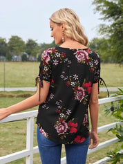 Kotty Floral Print Crepe Top