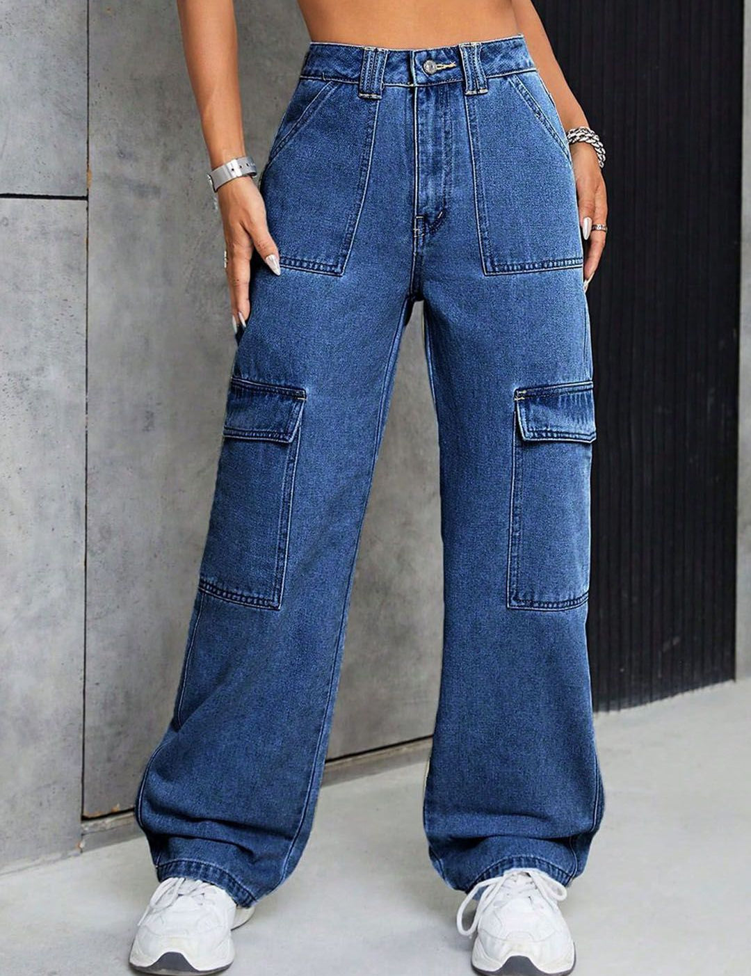 Kotty Women Straight Fit High-Rise Stretchable Jeans