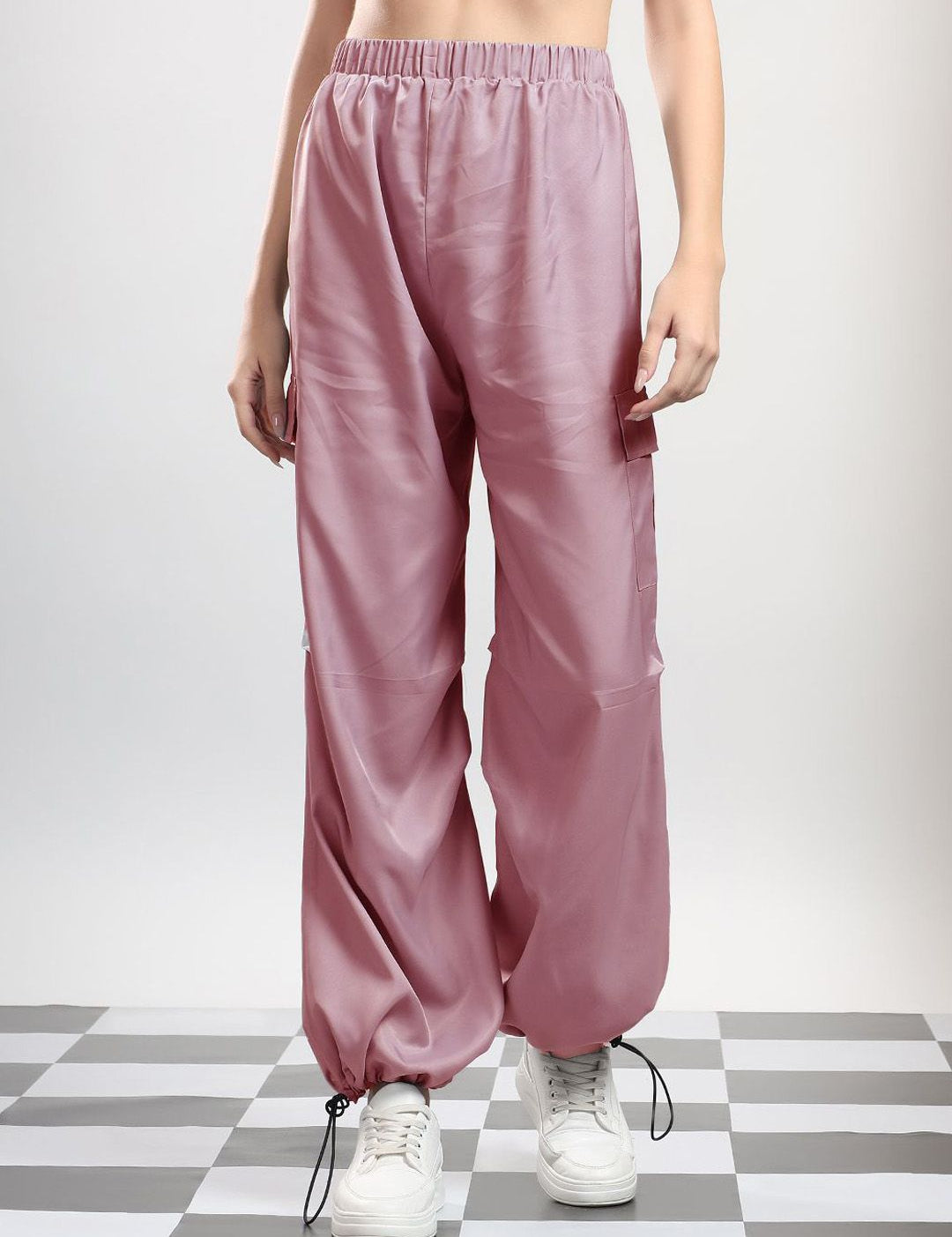 Kotty Women Jogger High-Rise Parachute Trousers