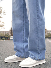 Kotty Men Regular Fit Low-Rise Light Fade Stretchable Jeans