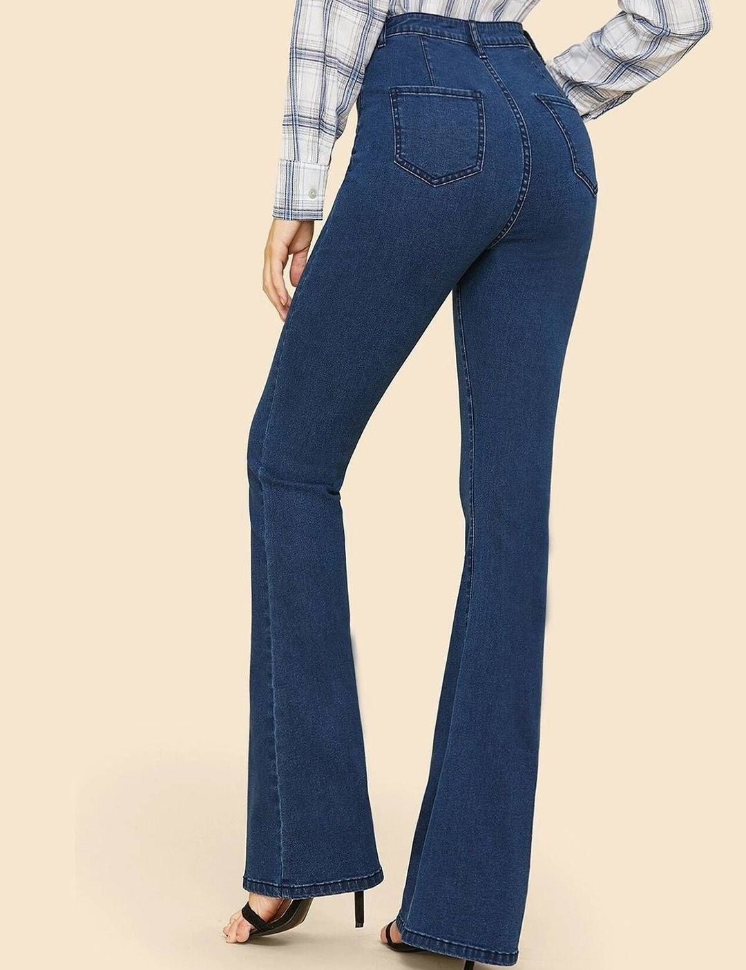 Kotty Girls Flared High-Rise Stretchable Jeans