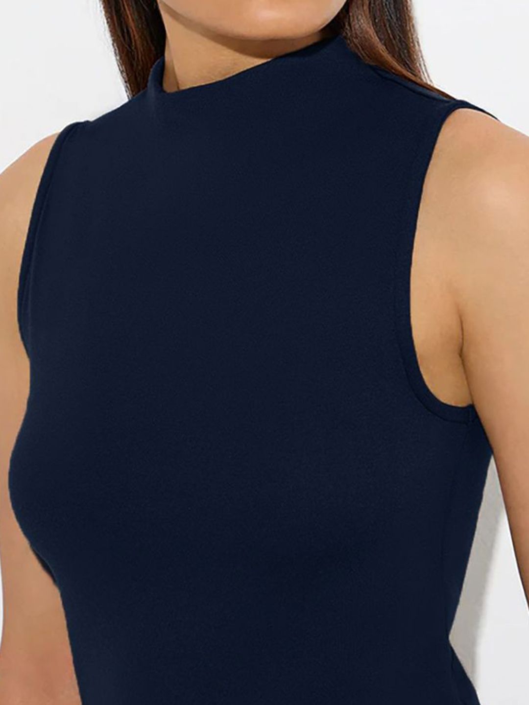 Kotty Women Sleeveless High Neck Tank Top