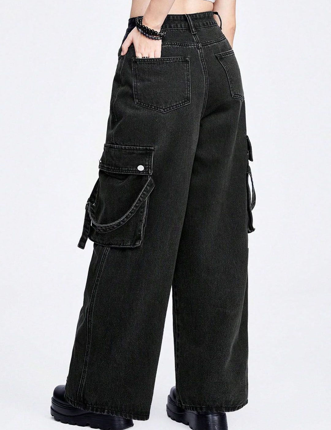 Kotty Women Jean Wide Leg High-Rise Stretchable Jeans