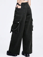 Kotty Women Jean Wide Leg High-Rise Stretchable Jeans