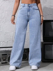 Kotty Women Straight Fit High-Rise Stretchable Jeans