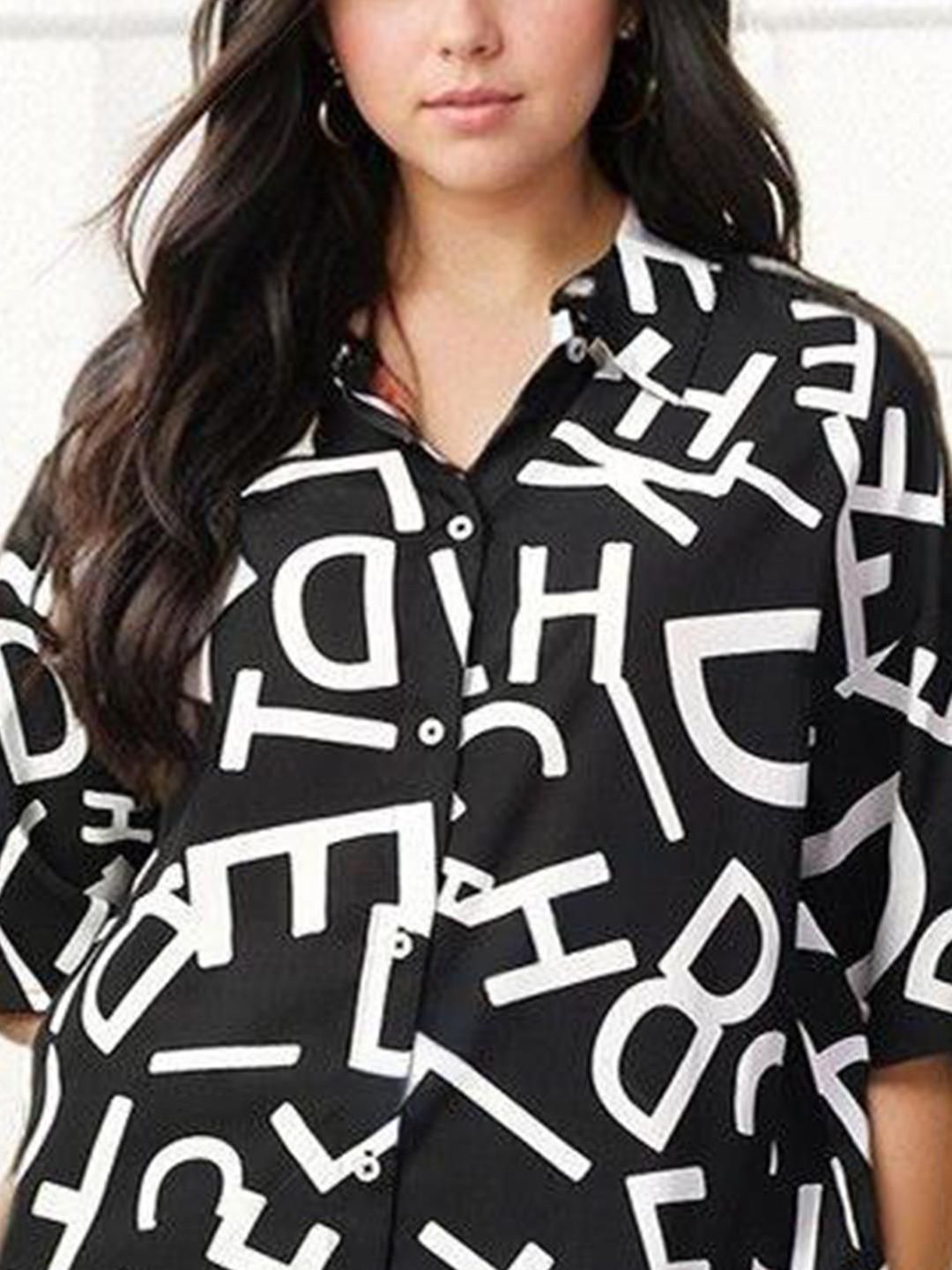 Kotty Printed Short Sleeves Shirt With Trousers