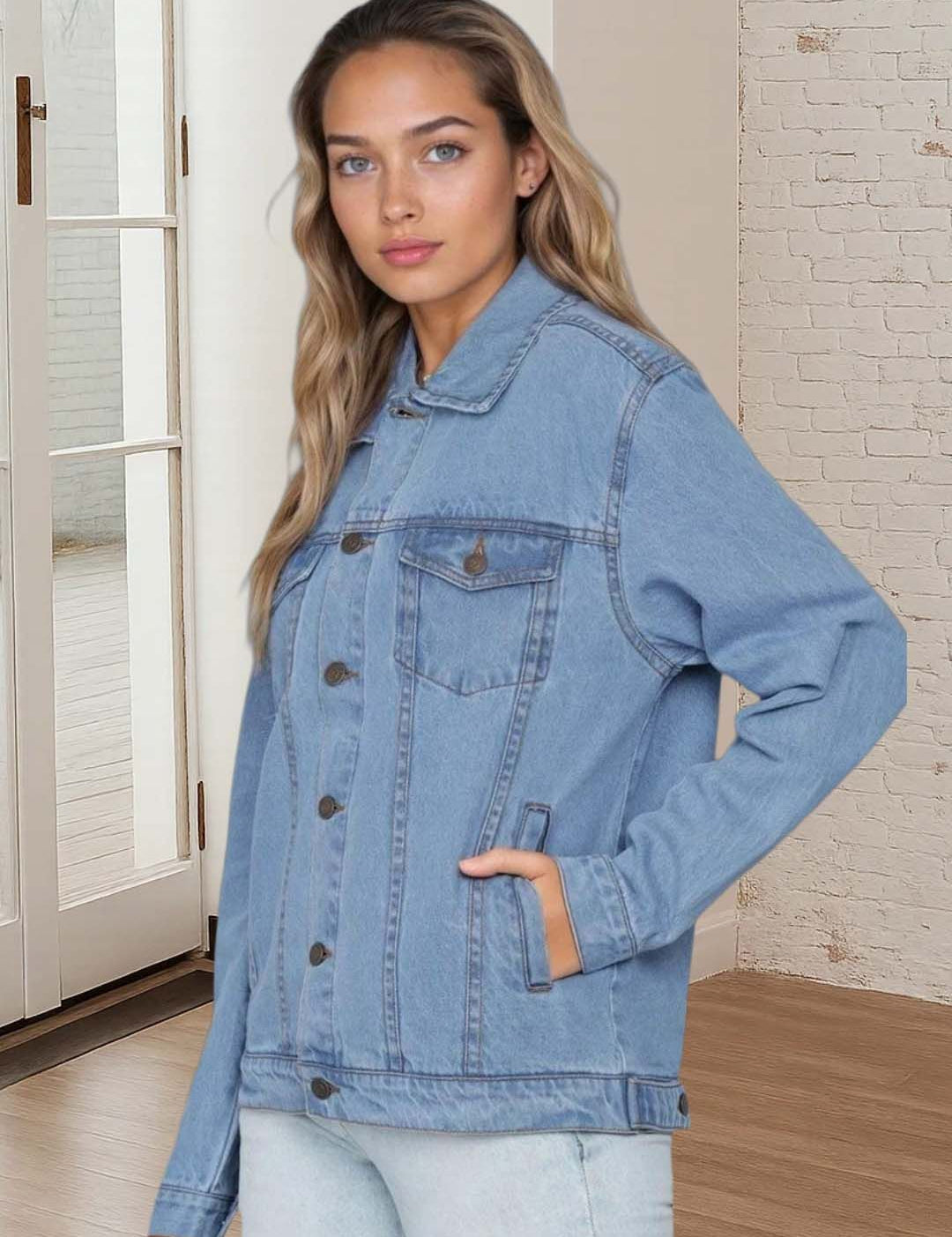 Kotty Women Denim Jacket with Utility Pockets