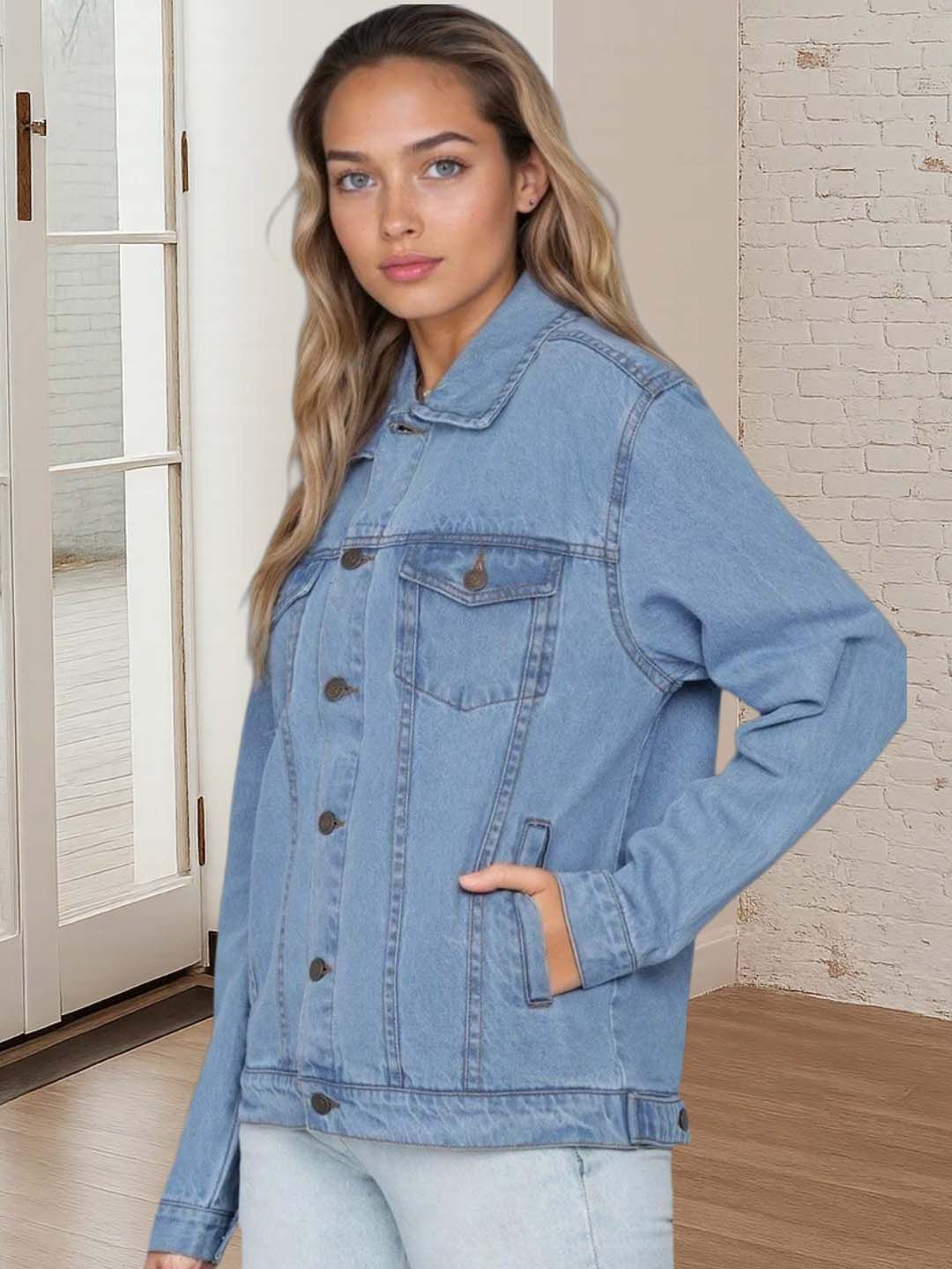 Kotty Women Denim Jacket with Utility Pockets