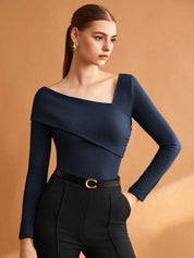 Kotty Cotton Women V-Neck Regular Fitted Top