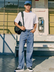 Kotty Men Regular Fit Mid-Rise Light Fade Stretchable Jeans