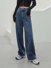 Kotty Women Straight Fit High-Rise Stretchable Jeans