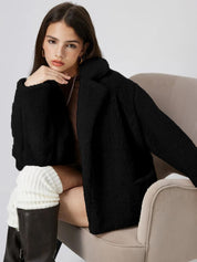 Kotty Lightweight Open Front Lapel Collar Jacket