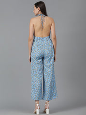 Kotty Women Halter Neck Printed Basic Jumpsuit