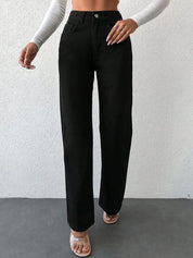 Kotty Women Jean Straight Fit High-Rise Stretchable Jeans