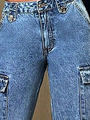 Kotty Women Cotton Straight Fit High-Rise Stretchable Jeans