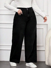 Kotty Women Straight Wide Fit Denim Jeans