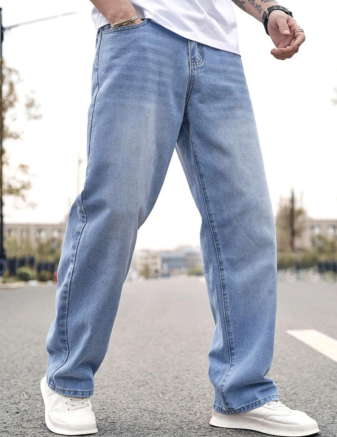 Kotty Men Regular Fit Low-Rise Light Fade Stretchable Jeans