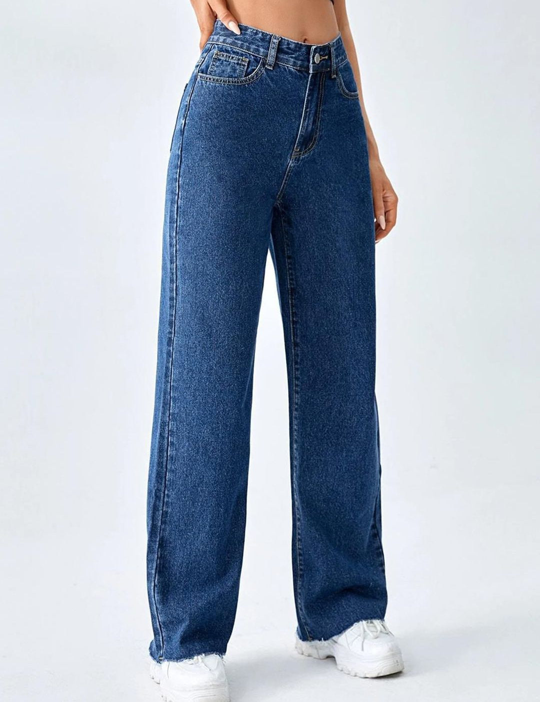 Kotty Women Straight Fit High-Rise Stretchable Jeans
