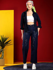 Kotty Women Jean Straight Fit High-Rise Stretchable Jeans