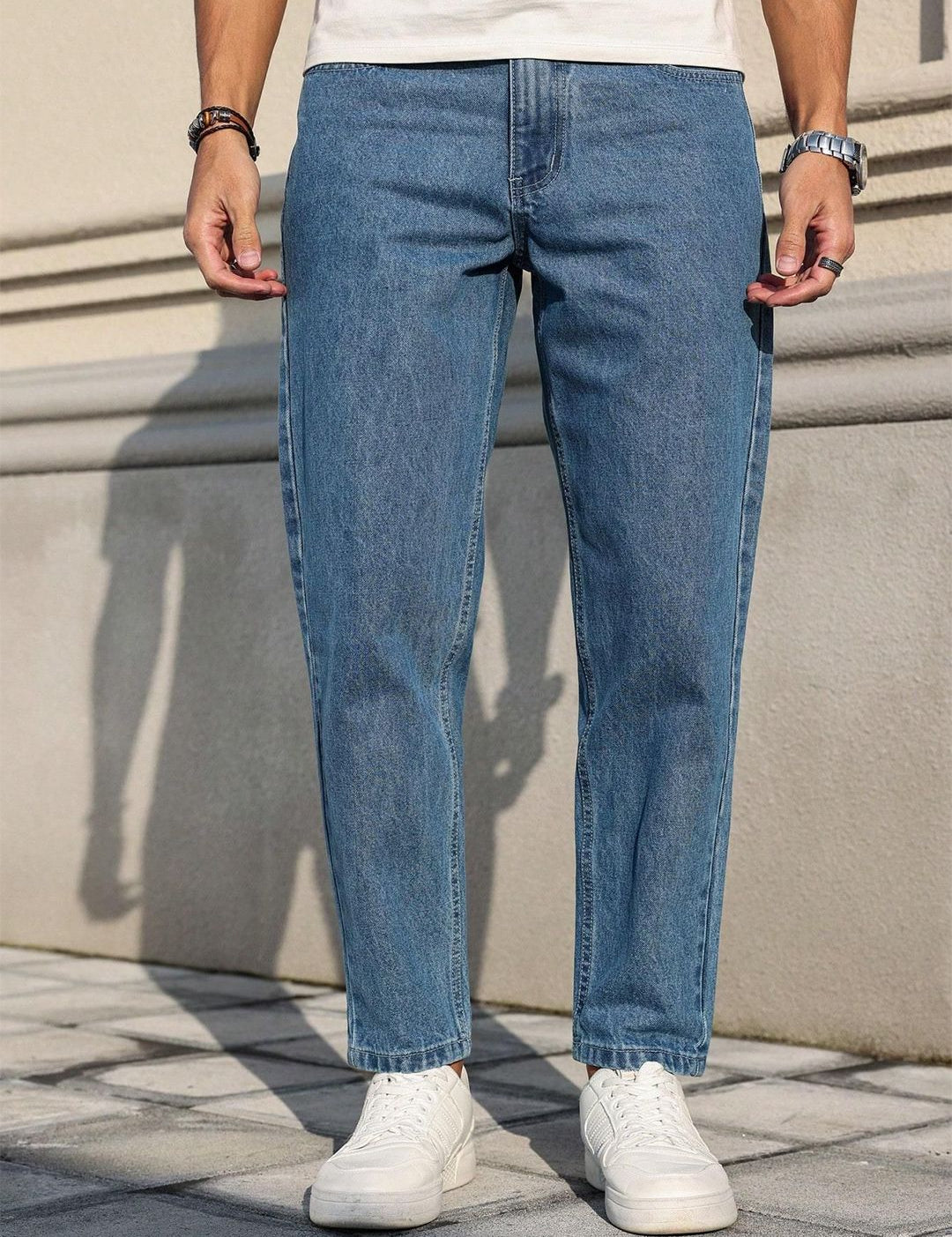 Kotty Men Straight Fit Low-Rise Stretchable Jeans