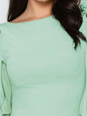 Kotty Women Solid Boat Neck Top