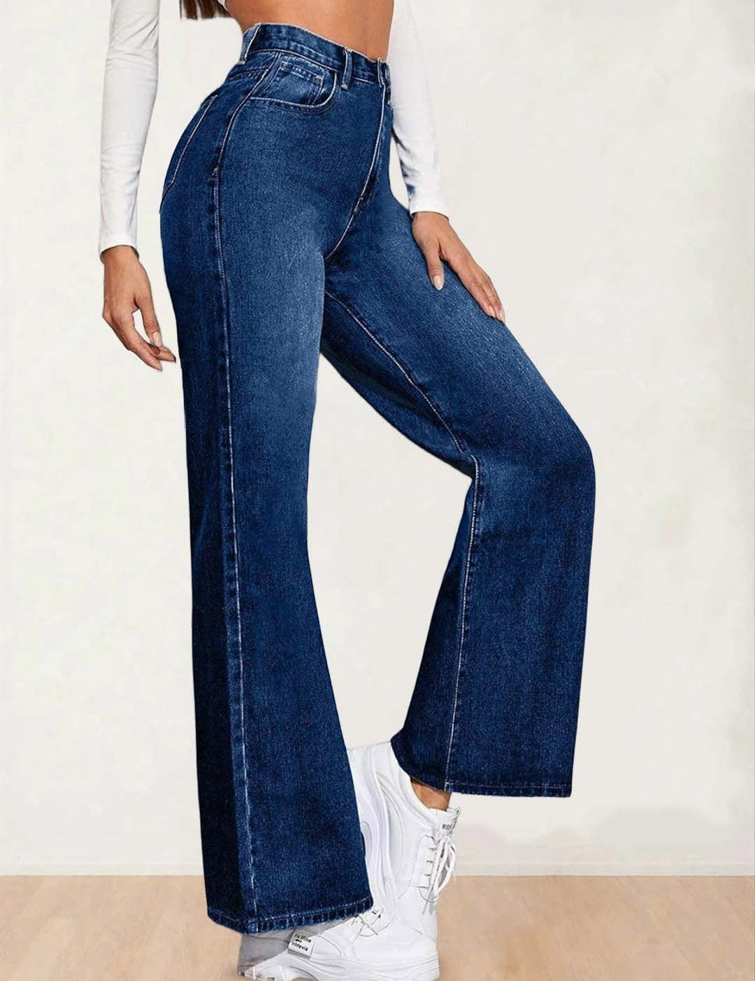 Kotty Women Straight Fit High-Rise Stretchable Jeans