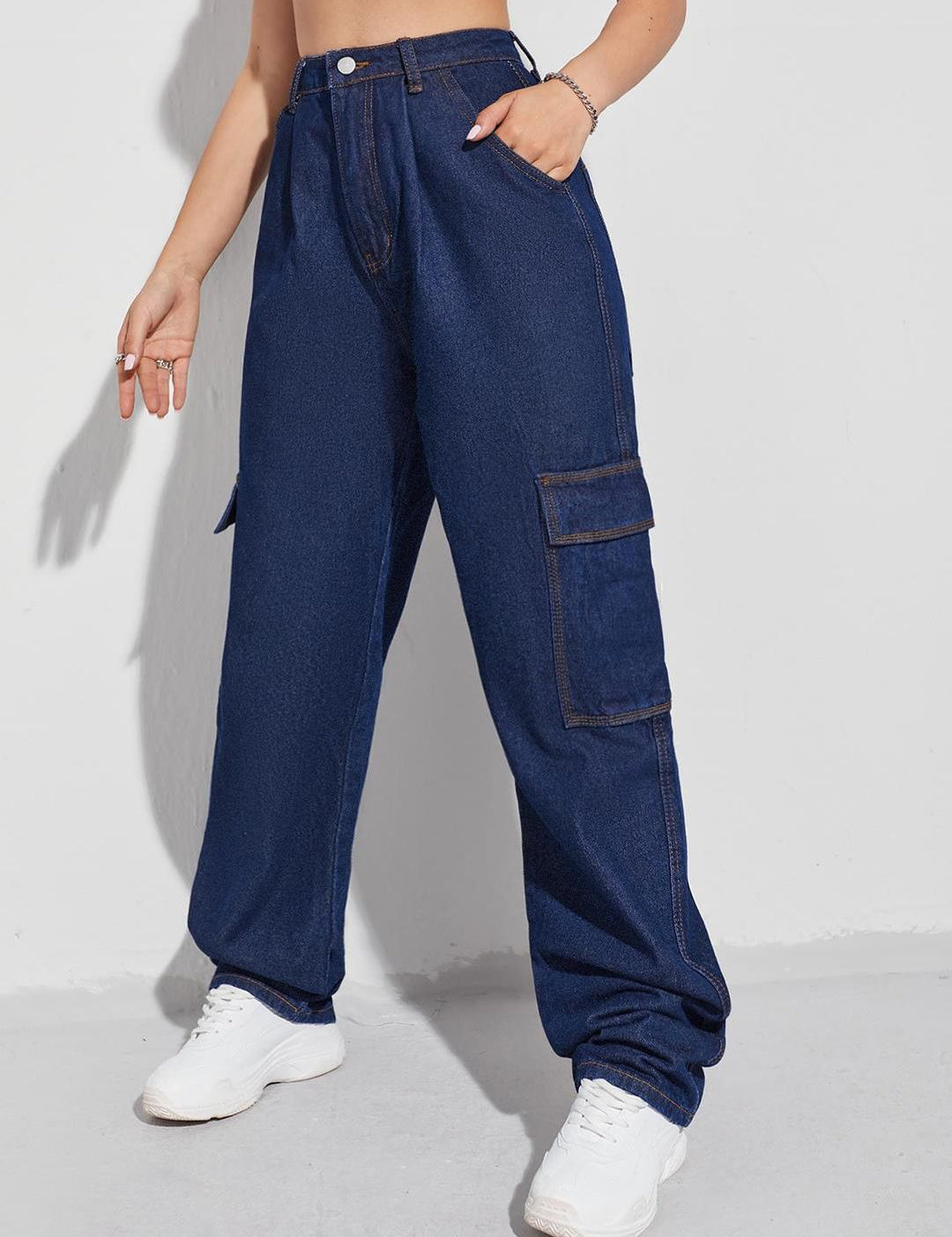 Kotty Women Straight Fit High-Rise Stretchable Jeans