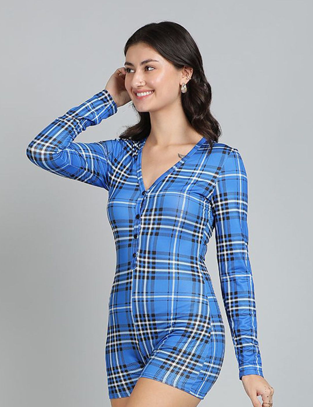 Kotty Checked Jumpsuit