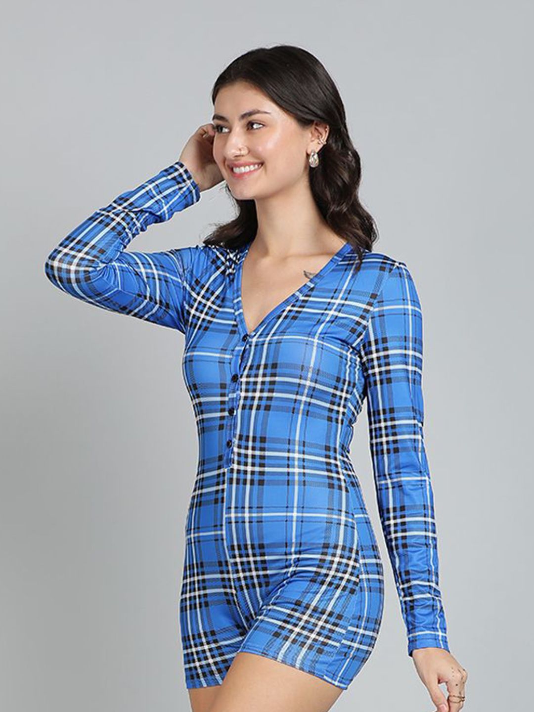 Kotty Checked Jumpsuit